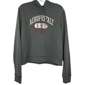 Aeropostale gray hoodie pullover sweatshirt size unisex Large